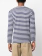 Stripe-Pattern Cotton T-Shirt Online Sale