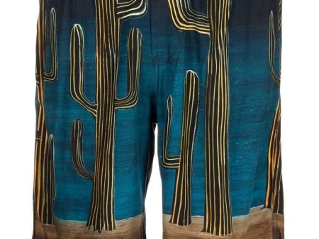 Cactus-Print Bermuda Shorts Cheap