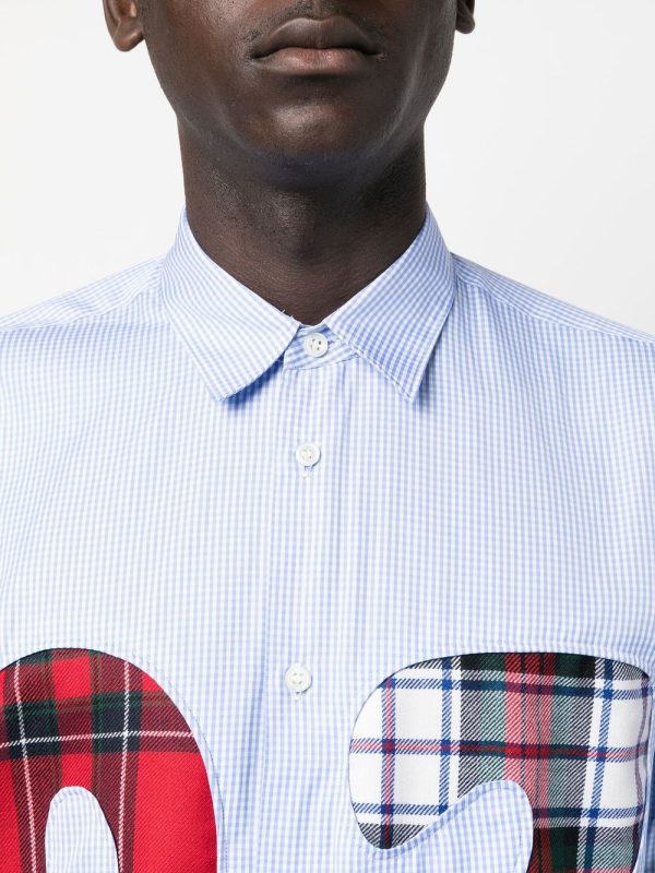 Check-Pattern Numbered Shirt For Cheap