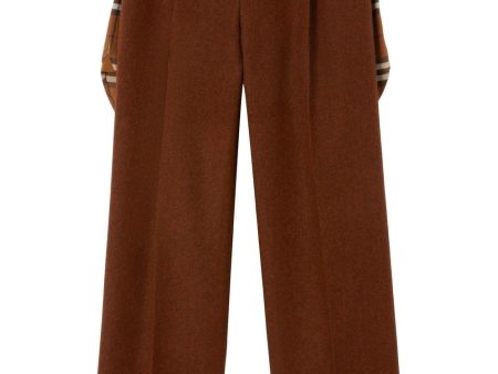 Pleated Wide-Leg Trousers Cheap