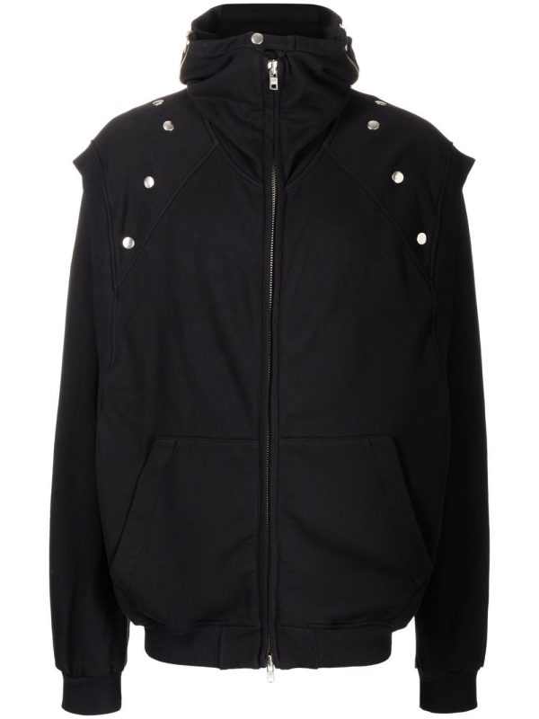 Hooded Zipped-Up Jacket Sale