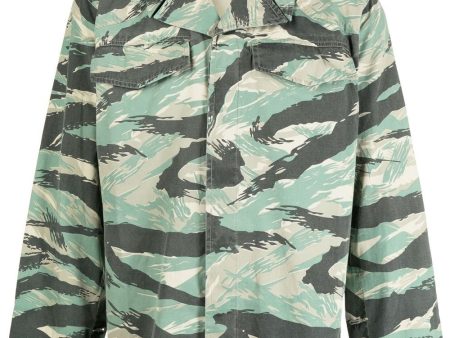 Camouflage-Print Long-Sleeve Shirt For Sale