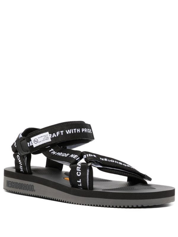 Logo-Tape Flat Sandals Online now