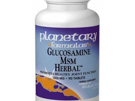 Glucosamine-MSM Herbal 90 tabs, Planetary Herbals Hot on Sale