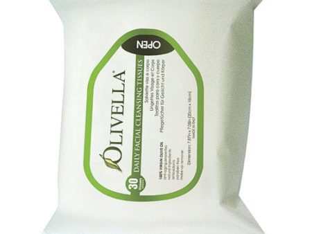 Daily Facial Cleansing Tissues, 30 Tissues, Olivella For Discount