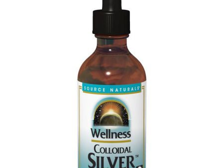 Wellness Colloidal Silver 45 PPM Liquid, 2 oz, Source Naturals Online Sale