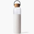 Glass Water Bottle, White, 25 oz, Soma Online now