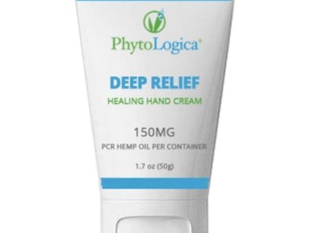 Deep Relief Healing Hand Cream, 150 mg PCR Hemp Oil, 1.7 oz, PhytoLogica Sale