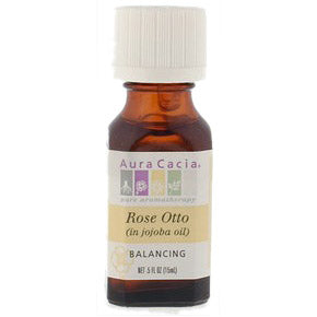 Precious Essential Oil Rose Otto w Jojoba .5 fl oz from Aura Cacia For Sale