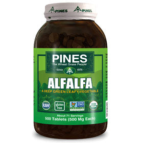 Alfalfa Tabs, 500 Tablets, Pines International For Cheap