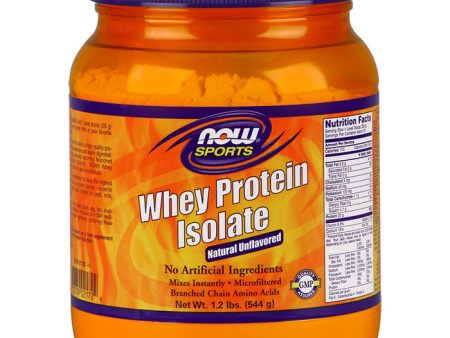 Whey Protein Isolate 100% Pure, 1.2 lb, NOW Foods Fashion