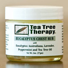 Tea Tree Oil Eucalyptus Chest Rub, 2 oz, Tea Tree Therapy Fashion