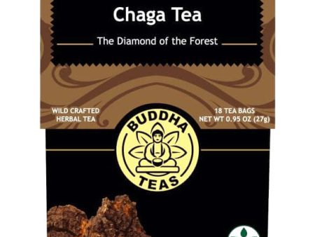 Chaga Tea, 18 Tea Bags, Buddha Teas Supply