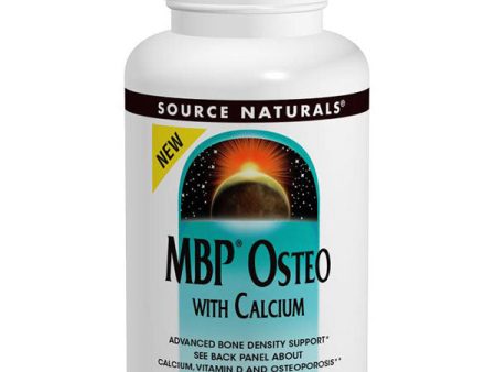 MBP Osteo with Calcium, Value Size, 180 Tablets, Source Naturals Discount