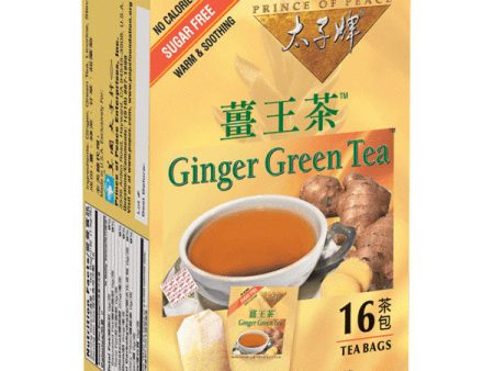 Ginger Green Tea, 16 Bags, Prince of Peace For Sale