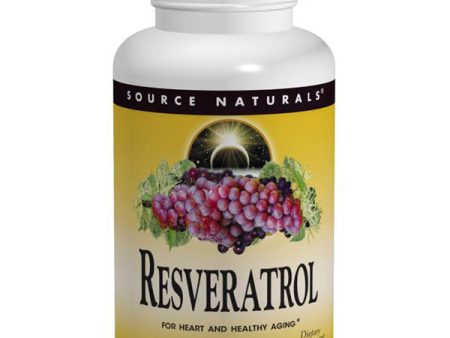 Resveratrol 80 mg Tabs, 8% Standardized Extract, 120 Tablets, Source Naturals Supply