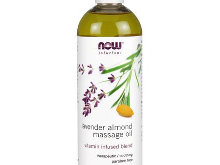 Lavender Almond Massage Oil, 16 oz, NOW Foods Sale