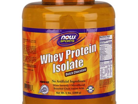 Whey Protein Isolate Chocolate 5 lb, NOW Foods Online now