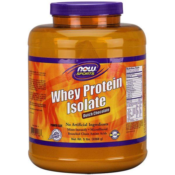 Whey Protein Isolate Chocolate 5 lb, NOW Foods Online now