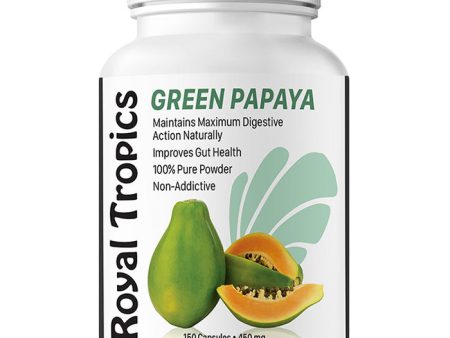 Green Papaya Digestive Enzymes, Value Size, 150 Capsules, Royal Tropics For Cheap