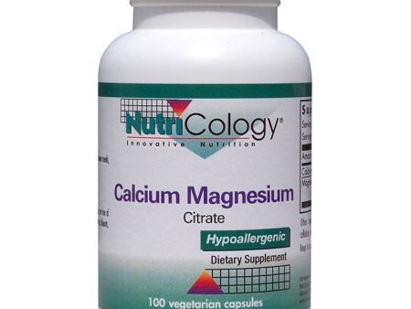 Calcium Magnesium Citrate 100 caps from NutriCology Discount