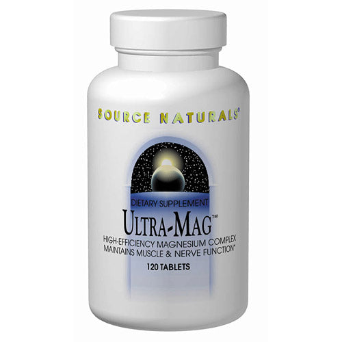 Ultra Mag Hi Efficiency Magnesium 200mg 60 tabs from Source Naturals For Discount