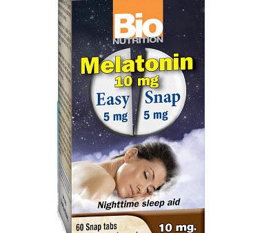 Melatonin 10 mg, 60 Snap Tabs, Bio Nutrition Inc. Discount