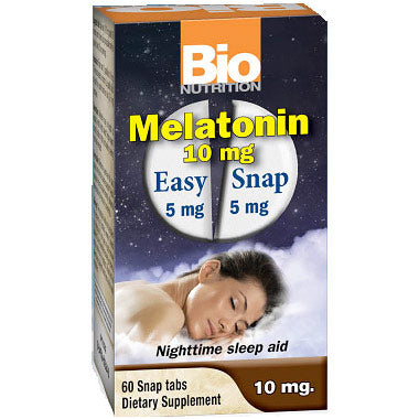 Melatonin 10 mg, 60 Snap Tabs, Bio Nutrition Inc. Discount