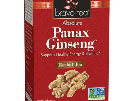 Absolute Panax Ginseng Herbal Tea, 20 Tea Bags, Bravo Tea Fashion