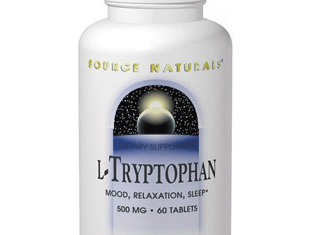 L-Tryptophan with Coenzyme B-6, 30 Tablets, Source Naturals Sale