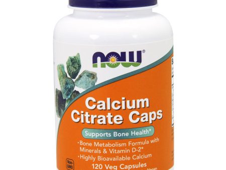 Calcium Citrate with Vitamin D, Zinc, 120 Vcaps, NOW Foods For Sale