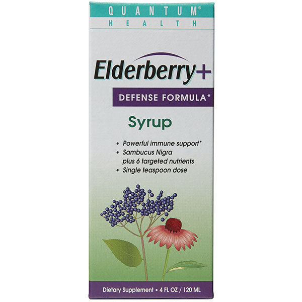 Elderberry Syrup, Soothes and Quiets, 4 oz, Quantum Health Supply