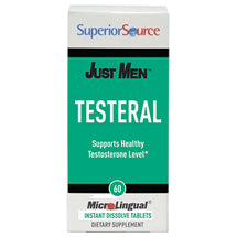 Just Men, Testeral, Supports Healthy Testosterone Levels, 60 Instant Dissolve Tablets, Superior Source Cheap