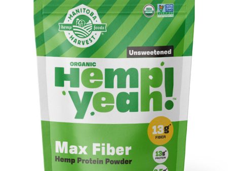 Hemp Yeah! Max Fiber Hemp Protein Powder, Organic, Unsweetened, 32 oz, Manitoba Harvest Hemp Foods Online now