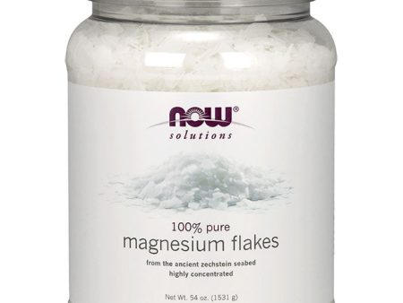 Magnesium Flakes, 100% Pure, 54 oz, NOW Foods Fashion