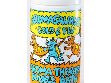 Aromasaurus Cold & Flu, Kids Aroma Therapy Bubble Bath, Eucalyptus Lemon, 20 oz, Abra Therapeutics Online Sale