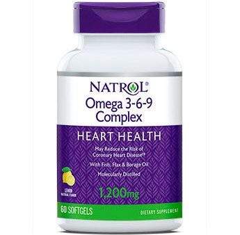 Omega 3-6-9 Complex, 60 Softgels, Natrol Fashion