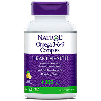 Omega 3-6-9 Complex, 60 Softgels, Natrol Fashion