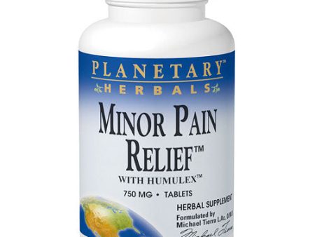 Minor Pain Relief 750mg, 90 Tablets, Planetary Herbals Hot on Sale