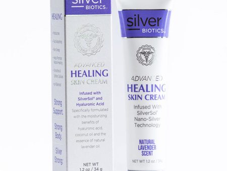 Advanced Healing Skin Cream - Lavender, 1.2 oz, Silver Biotics on Sale