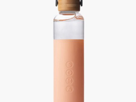 Glass Water Bottle, Blush, 25 oz, Soma Cheap