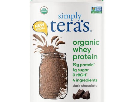 Organic Whey Protein - Dark Chocolate, 12 oz, Simply Tera s Online Sale