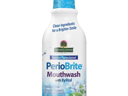 PerioBrite Natural Mouthwash - Wintermint, 16 oz, Nature s Answer Supply