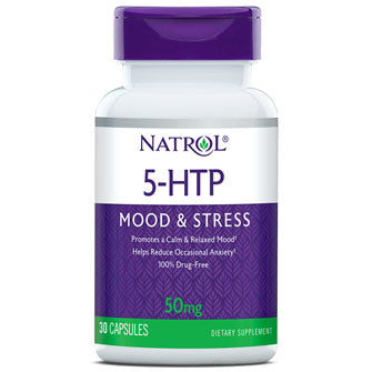 5-HTP 50 mg, Mood & Stress, 30 Capsules, Natrol on Sale