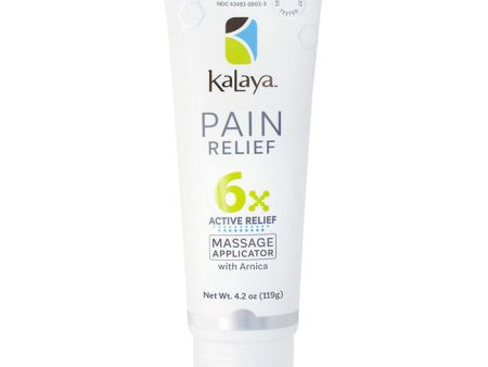 6x Extra Strength Pain Relief Cream with Massage Applicator, 4.2 oz, KaLaya Discount