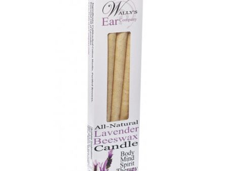 Lavender Beeswax Hollow Ear Candles, 4 pk, Wally s Natural Products For Sale