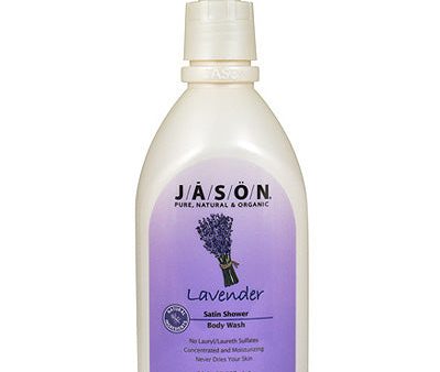 Satin Shower Body Wash Lavender 30 oz, Jason Natural Online now