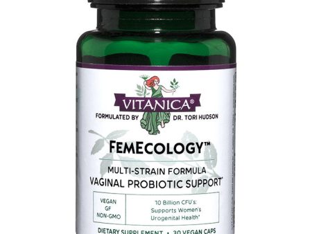 FemEcology, Vaginal & Intestinal Probiotic, 30 Vegetarian Capsules, Vitanica For Sale