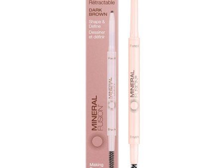 Retractable Brow Pencil - Dark Brown, 0.03 oz, Mineral Fusion Cosmetics Sale