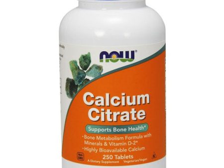 Calcium Citrate with Minerals and D, 250 Tablets, NOW Foods For Sale